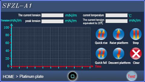 100W Touch Operation GB/T6541-86 Surface Tension Meter 0