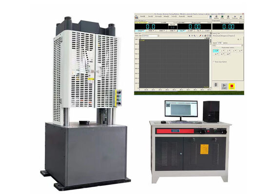 Servo Hydraulic Testing Machine Equipped with Special Jaw for Accurate Measurement of Steel Strand and Rebar Mechanical Properties