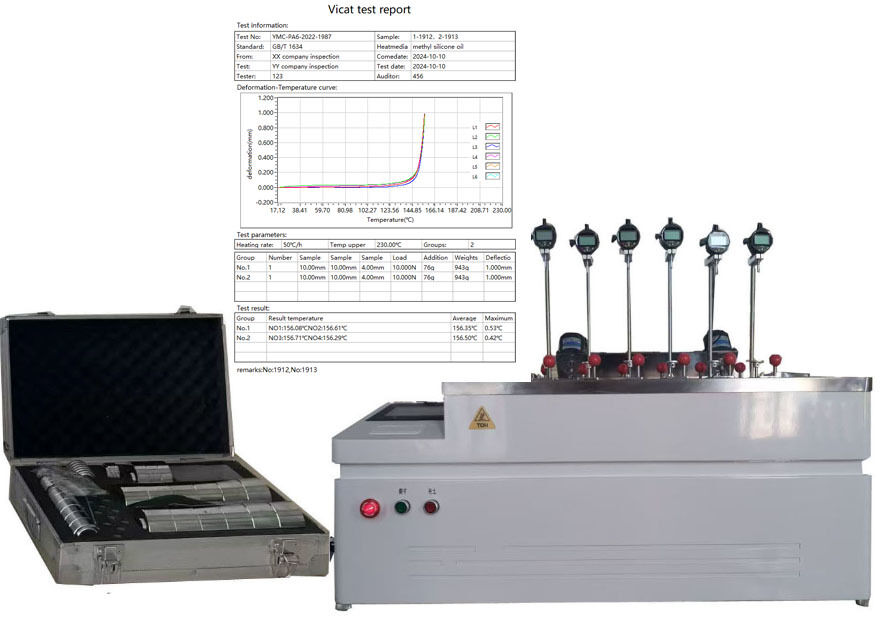 HDT VICAT Testing Machine for Polymer Thermal Analysis