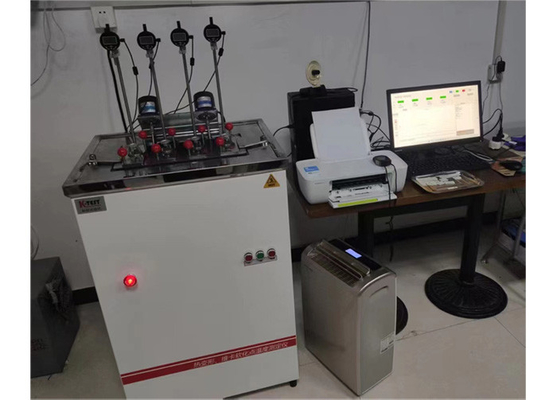 Computer Controlled Plastics HDT Vicat Testing Machine With Maximum Temperature Error Of ± 0.5℃